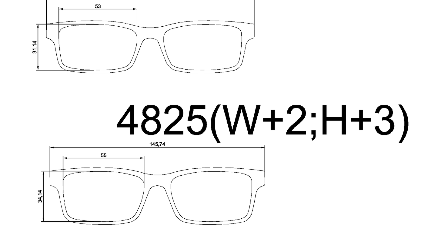 ETHEREAL EYEWEAR 個人特制- 更改專屬尺寸服務 (需搭配任一款式框形為主商品一併購買)